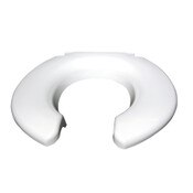 Toilet Seat, Bariatric, Open Front less Cover, Plastic, White Big John