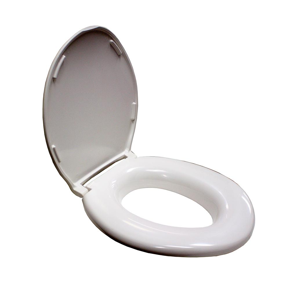 Big John Toilet Seat Closed Fron W/Lid White