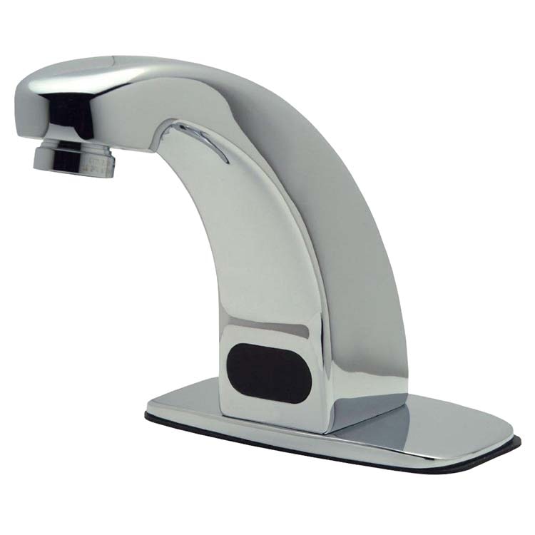 AquaSense Deck-Mount Battery Powered Lavatory Sensor Faucet with 4 Inch Cover Plate, Zurn