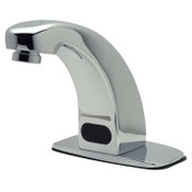 AquaSense Deck-Mount Battery Powered Lavatory Infrared Sensor Faucet, 4 In Widespread Cover Plate