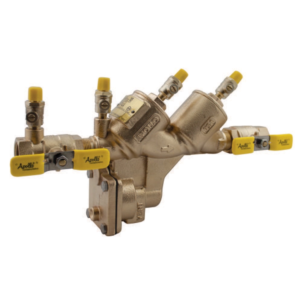 Reduced Pressure Backflow Preventer, 1/2 Inch, LF Bronze, w/Ball Valve, RPLF4A, Apollo/Conbraco