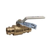 Full Port Ball Valve, 1-1/2 Inch Press End, Forged LF Brass