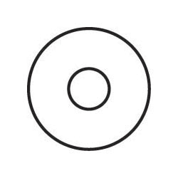 Bibb Washer 9/16 Inch 1/4 Flat Washer - 10 PACK