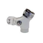 White Pin Mount Swivel Connector for Hand Shower
