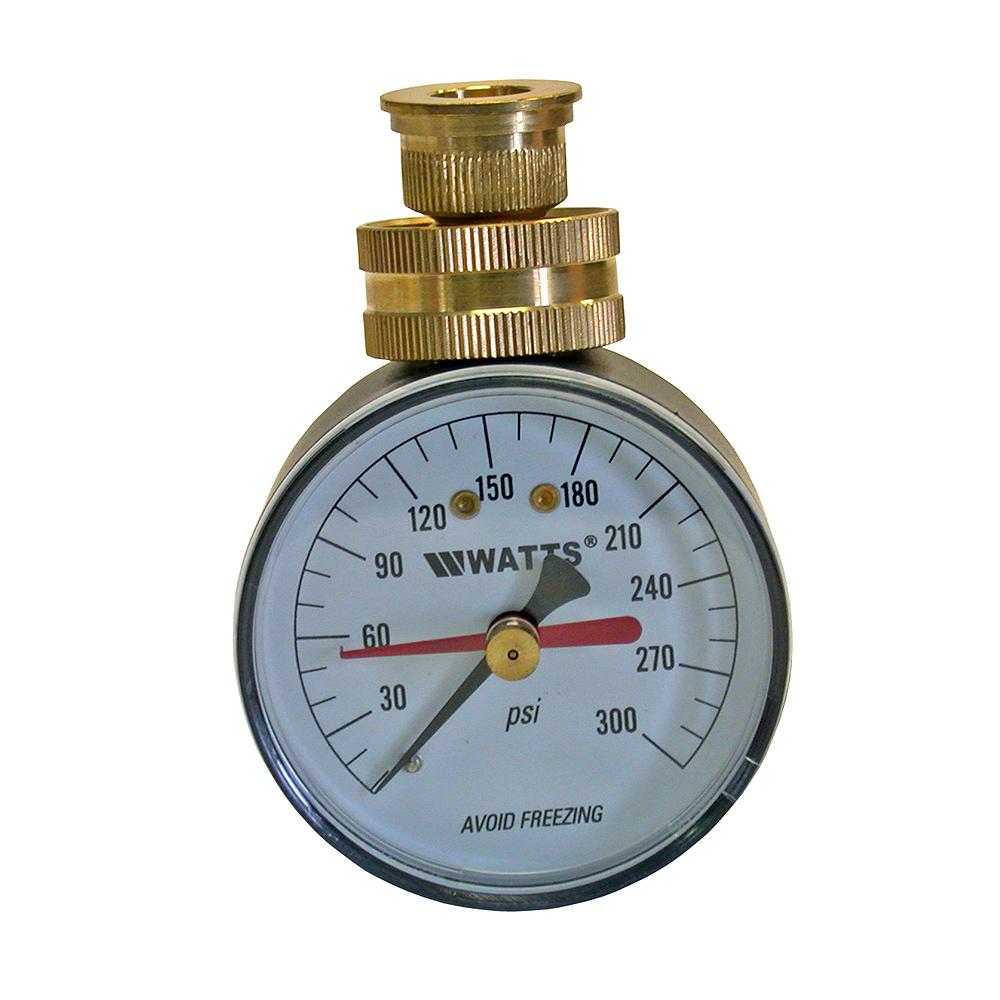 Pressure Gauge, 2 1/2 Inch, Hose Connection