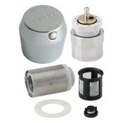 1 3/4" MVP Metering Push Handle Retrofit Kit, Metal, Includes Handle, Actuator, Metering Valve Cartridge With Inline Filter