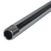24 Inch Chrome Plated Brass Riser with 3/8 Inch NPT Male Threads