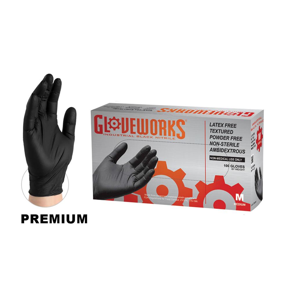 Black Nitrile PF Ind Glove | The Part Works