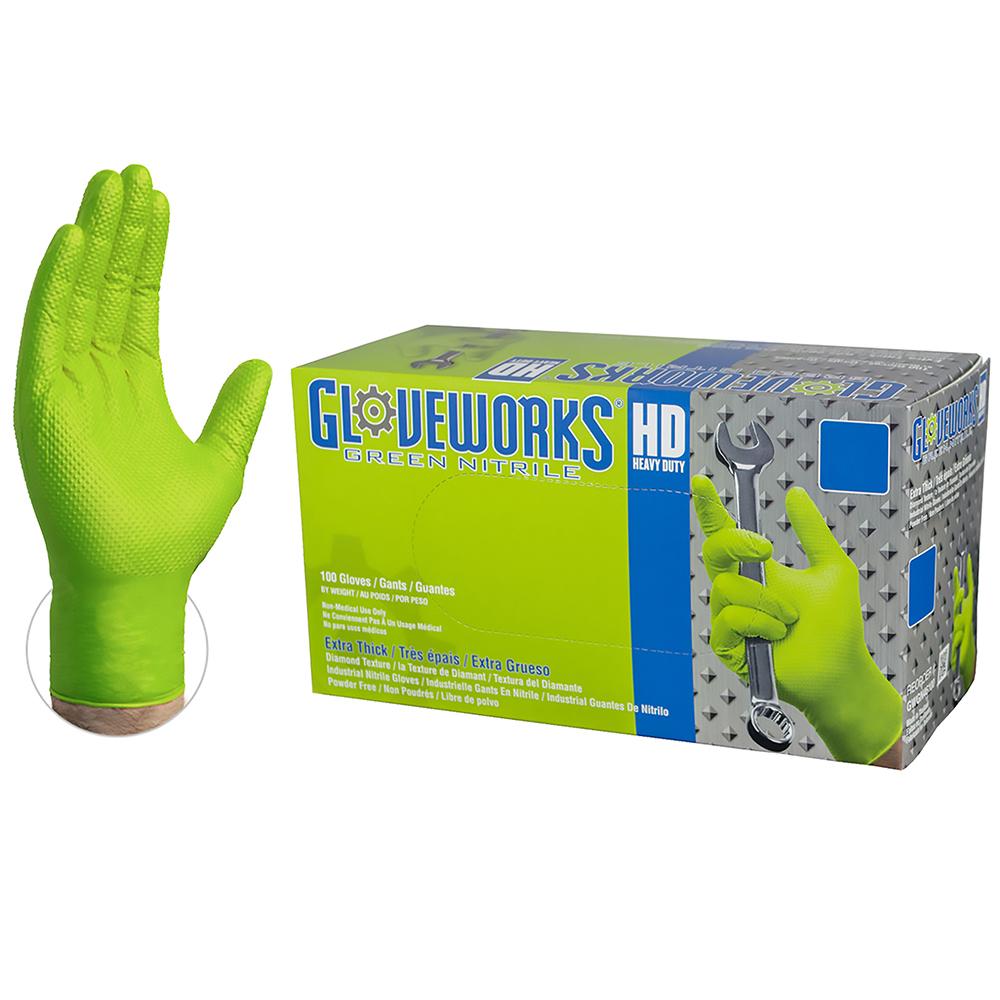 Textured Nitrile Industrial Disposable Glove, 100/box