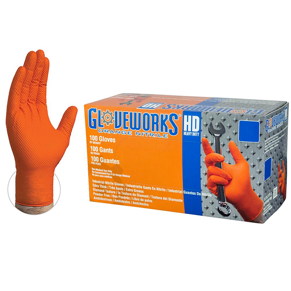 Textured Nitrile Industrial Disposable Glove, 100/box