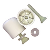 Toilet Master Bolts and Caps Installation Kit, Heavy Duty Plastic, Pair