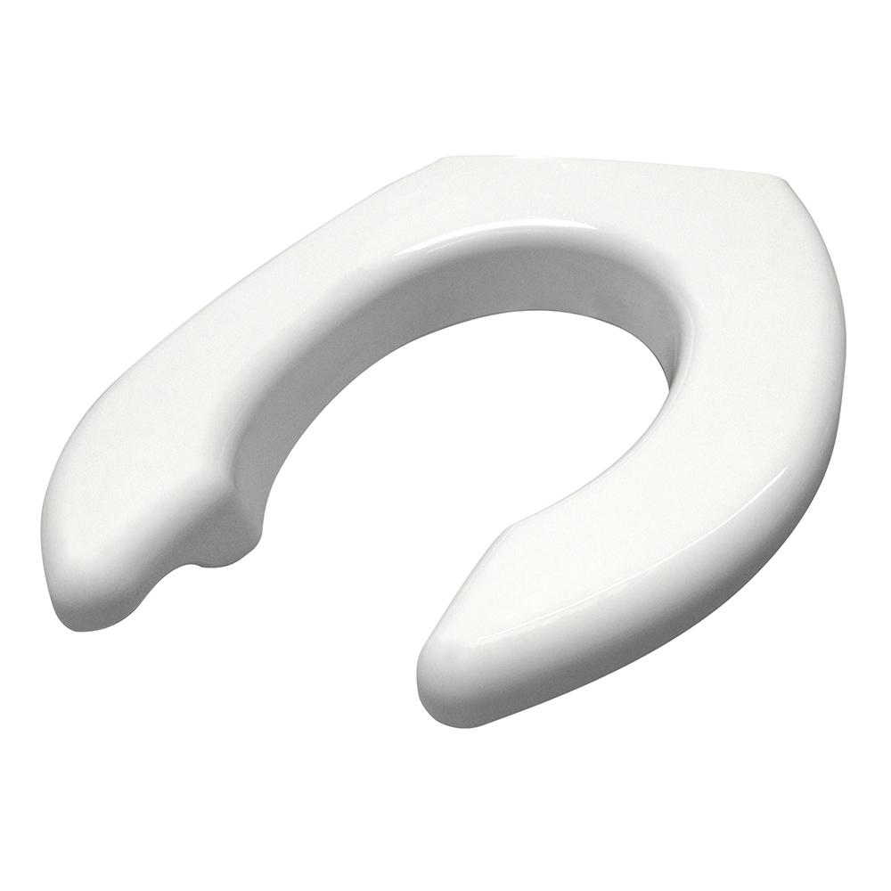 Big John Toilet Seat, Open Front Less Cover, White