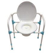 Commode Chair, 800 lb Capacity, Bedside or Over Toilet