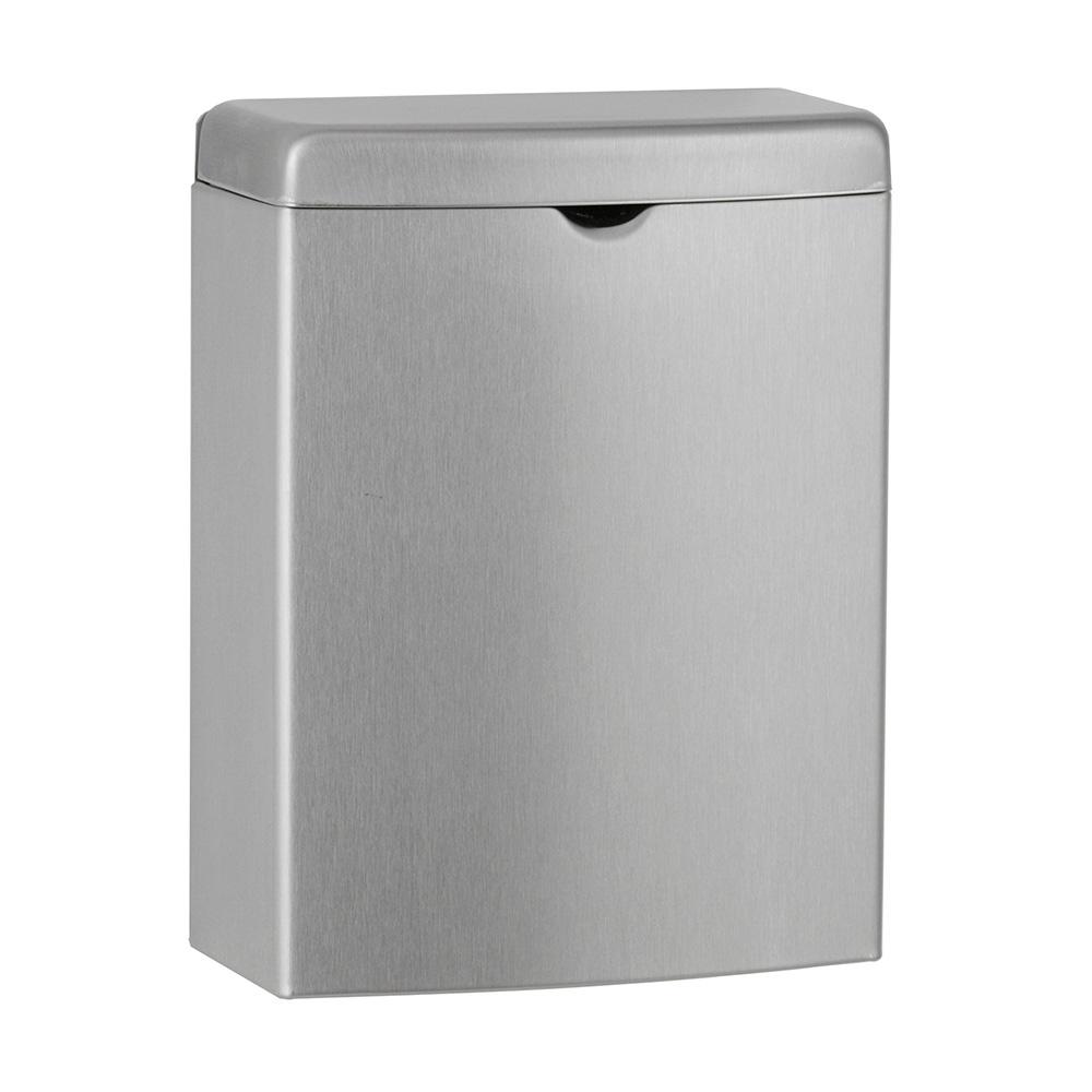 Sanitary Napkin Disposal, Surface-Mounted, Satin Finish, 1-Gallon, Contura Series, Bobrick