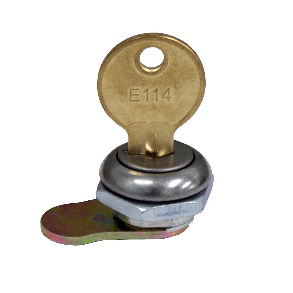 Standard Lock and Key with Retaining Nut