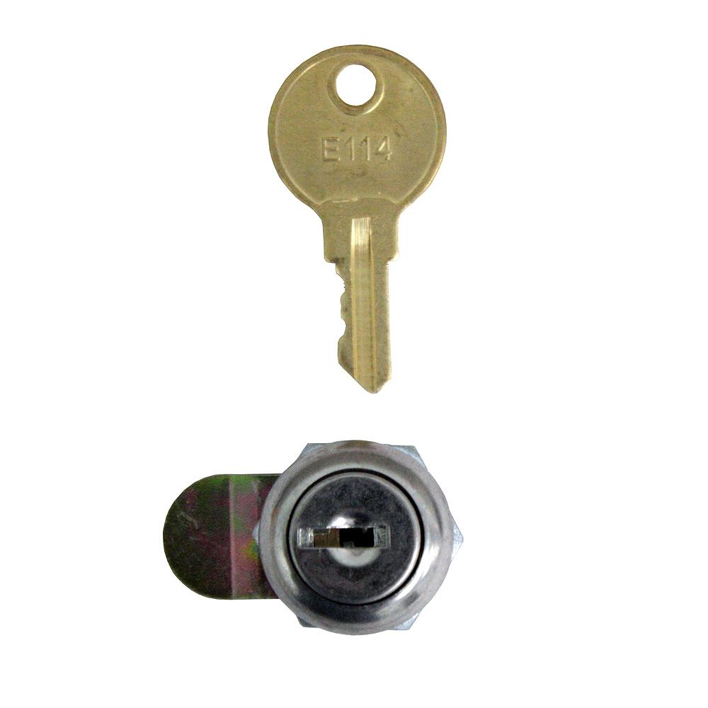 Standard Lock and Key with Retaining Nut