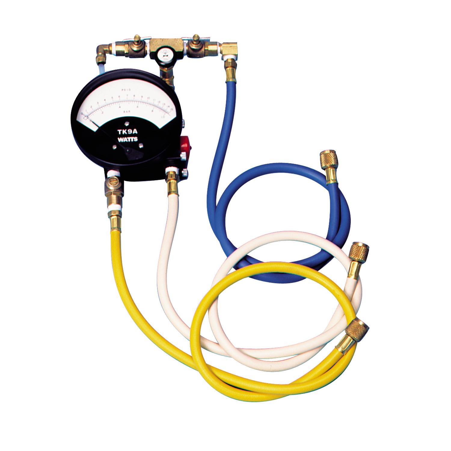 Backflow Preventer Test Kit for RP & DCVAS with Gauge