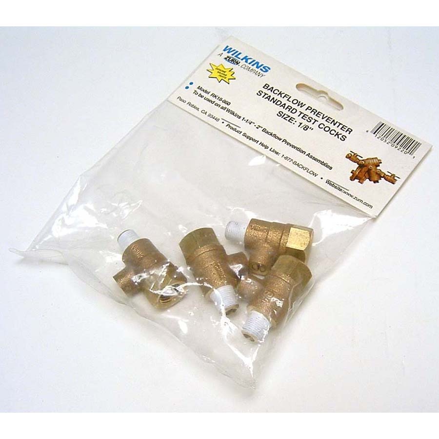 Test Cock, 1/8 X 1/4 (Pack of 4) 860XL Lead Free