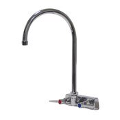 Splash Mount Gooseneck Faucet 4 Inch Centerset Advance Tabco