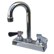 Heavy Duty Gooseneck Faucet (4 Inch Centerset Faucet Holes) 3 1/2 Inch Spout Advance Tabco
