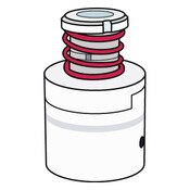 Red Spring Cartridge Regulator for Push Button, For Use With Elkay and Halsey Taylor Drinking Fountains