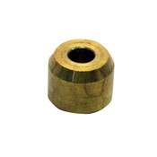 Button Push Stop Yellow Brass 0.5 Diameter