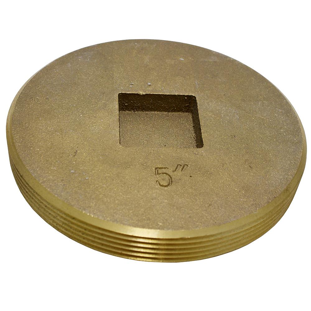 Cleanout Plug 5 Countersunk Brass