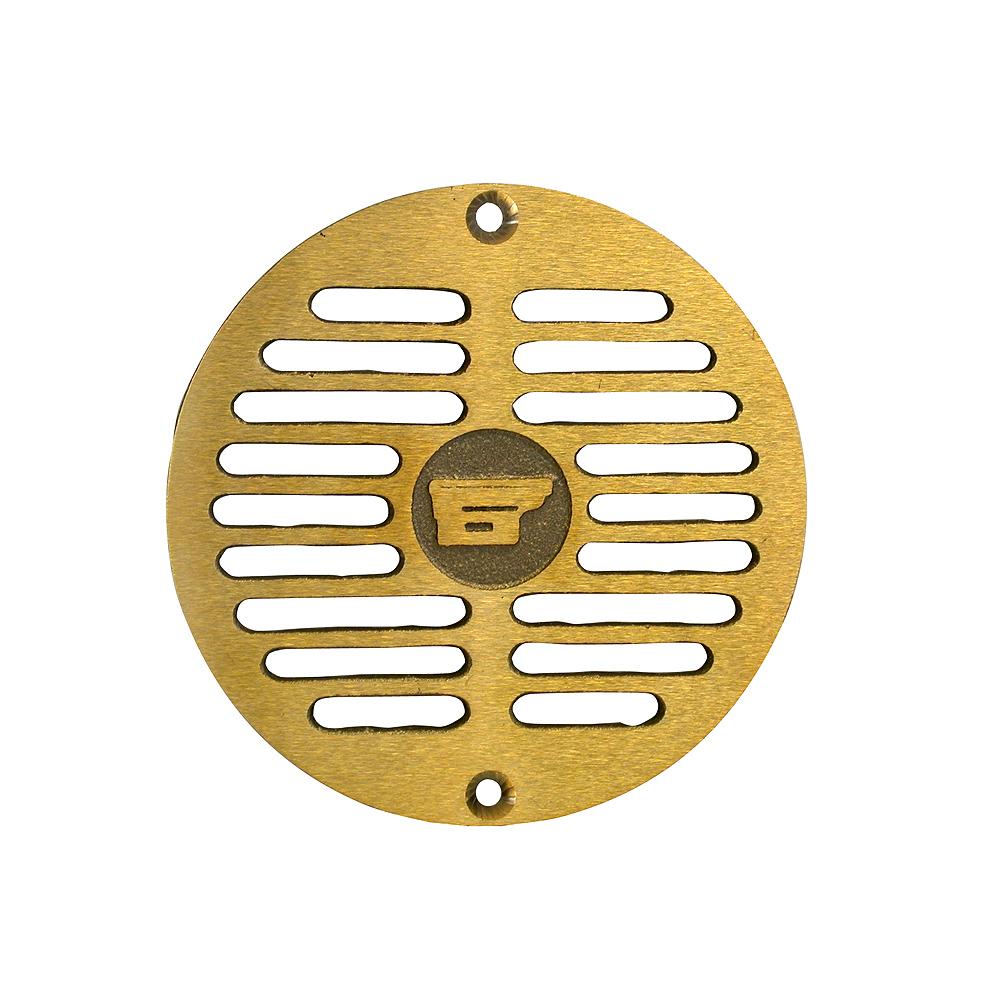 Grate 5-1/2 Polished Bronze 2 Screw