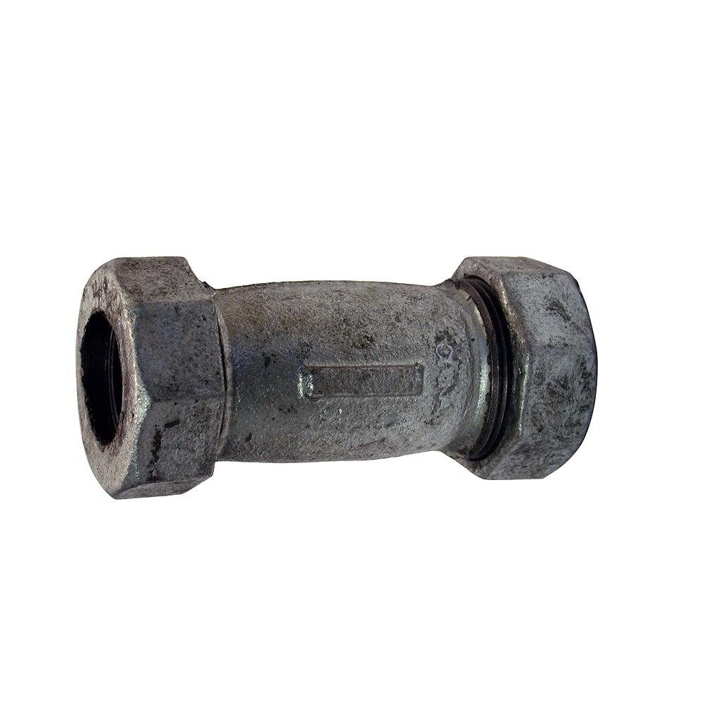 3/4 Galvanized Malleable Long Comp Coupling