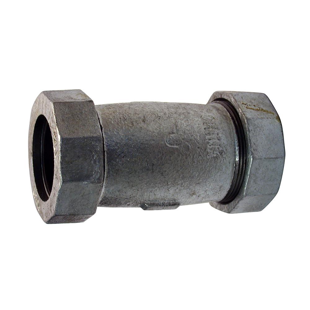 1 1/4 Galvanized Malleable Long Comp Coupling