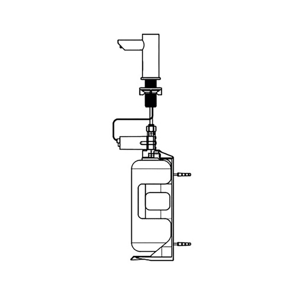 Soap Dispenser, EZ FILL Automatic Stand-Alone Liquid, 33.8-fl oz (1 Liter Bottle), Battery Operated, ASI