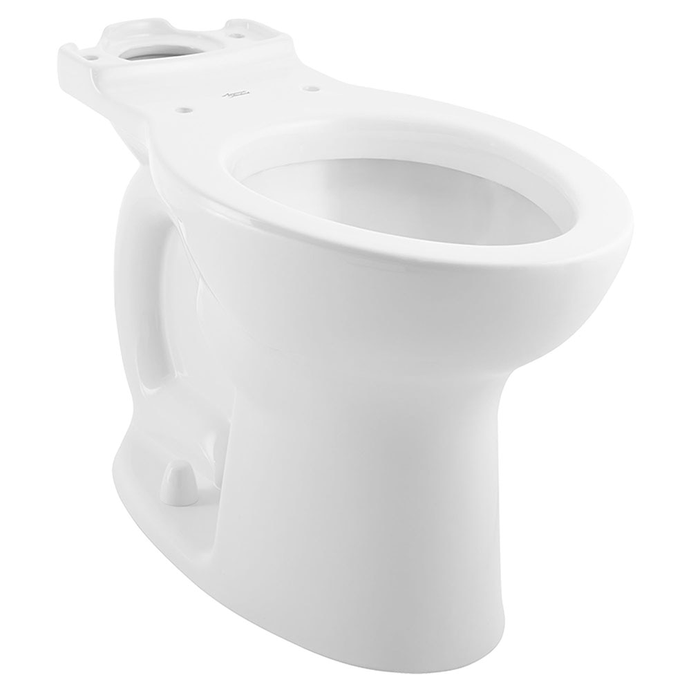 White Elongated Toilet Bowl, Universal 1.28-1.6 GPF Flush Cadet Pro, Standard Height, American Standard