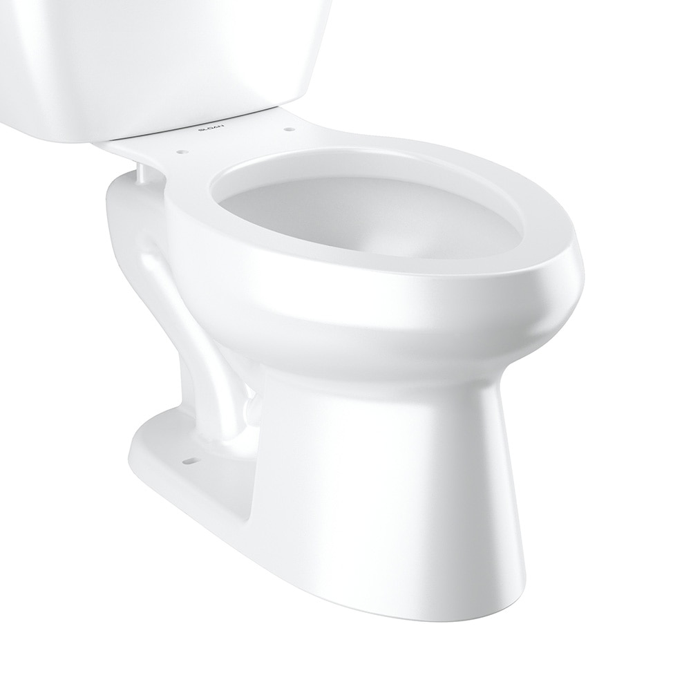 Floor Mount White China Toilet Bowl Only, 1.0-1.6 GPF Universal Flush Pressure Assisted, ST8009 Sloan