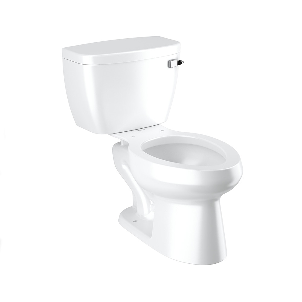 Floor Mount White China Toilet Bowl Only, 1.0-1.6 GPF Universal Flush Pressure Assisted, ST8009 Sloan