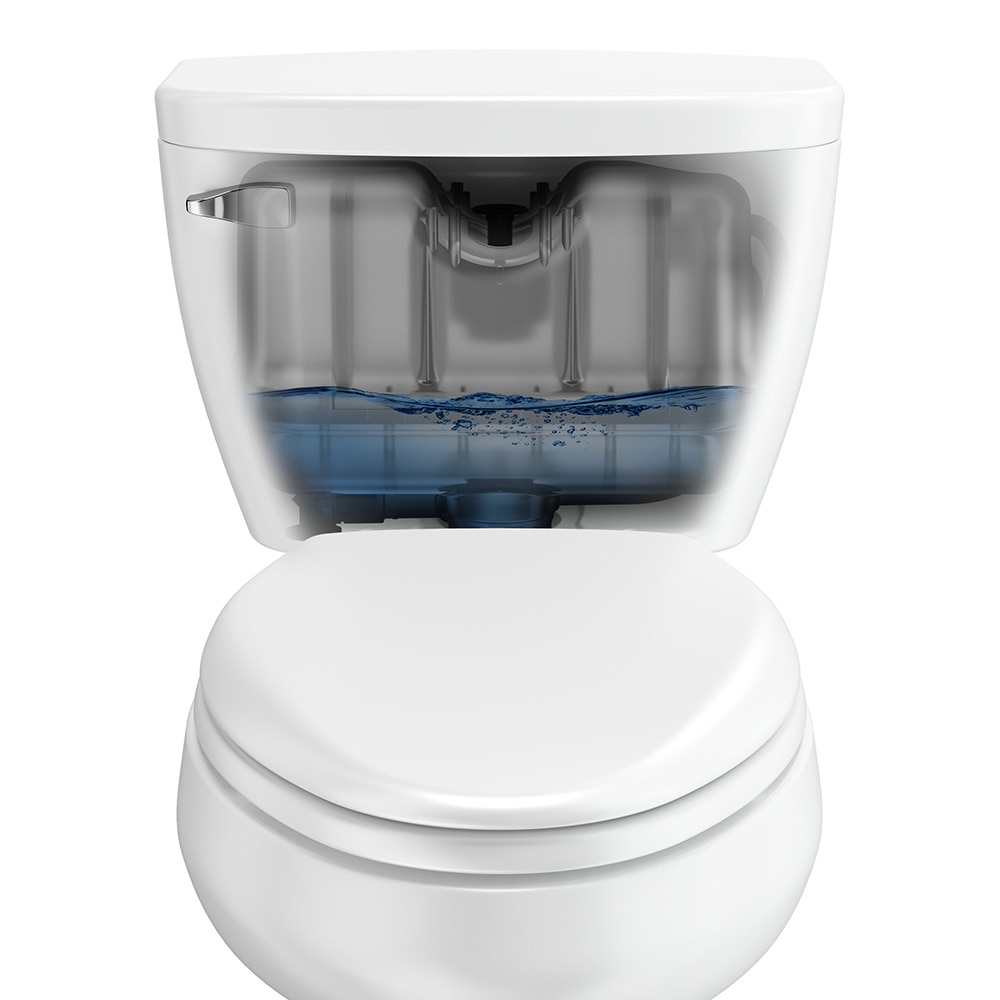 Floor Mount White China Toilet Bowl Only, 1.0-1.6 GPF Universal Flush Pressure Assisted, ST8009 Sloan