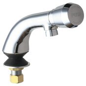 Deck-Mounted Single-Inlet Metering Sink Faucet, 1/2" Npsm Supply Inlet With Coupling Nut For 3/8" O