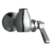 Single-Hole Wall-Mounted Pot And Kettle Filler, Polished Chrome, Quaturn Compression Operating Cart