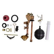 Fill/Flush Valve for Older Style One Piece Toilets with Brass Shank