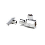 Angle Supply Stop Valve, 1/2 In IPS x 3/8 In OD, Loose Key