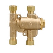 Thermostatic, Anti-Scald, 3/8" In/Out with Checks, 4 Port, Mixing Valve