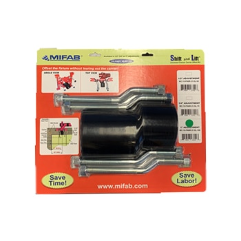 SHIFT and LIFT Universal Water Closet Carrier Offset Kit, 1", Mifab
