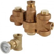 Emergency Fixture Thermostatic Mixing Valve With Cold Water Bypass, Flow Rate: 1.0 – 35.1 GPM @ 30