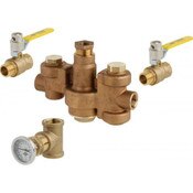 Emergency Fixture Thermostatic Mixing Valve With Cold Water Bypass, Flow Rate: 1.0 – 35.1 GPM @ 30