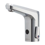 Lavatory Sink Faucet With Touch-Free Operation, Includes 6-Volt Lithium Crp2 Battery, User Adjustab