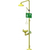 Safety Eye/Face Wash And Drench Shower Fitting - Barrier-Free, High-Visibility Photoluminescent Saf