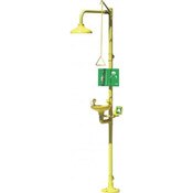 Safety Eye/Face Wash And Drench Shower Fitting, Two High-Flow Aerated Eyewash Sprays At Low Pressur