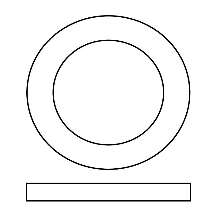 Washer Sj Rubber 1 1/2 In X 1 1/4 In (10 Pack)