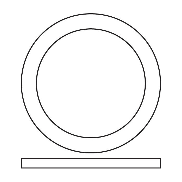 Washer Tailpiece Rubber Cloth Inserted 1 1/2 In (10 Pack)