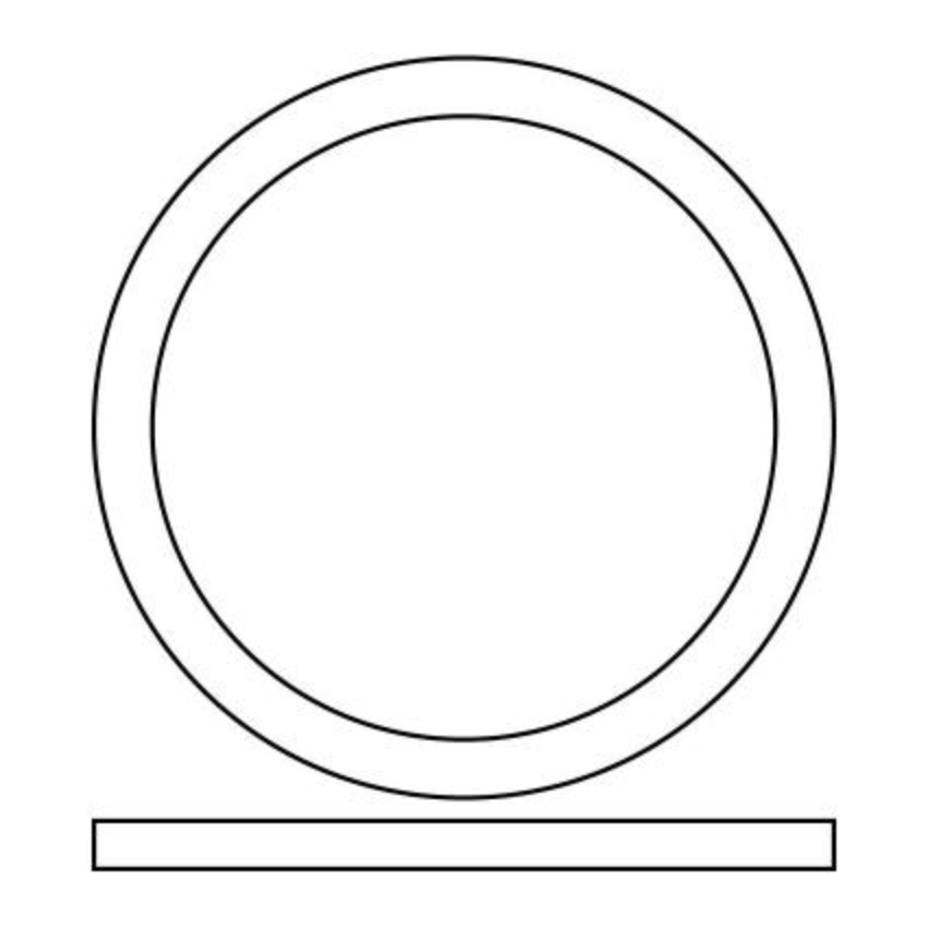 Washer Tailpiece Rubber Cloth Inserted 2 In (10 Pack)