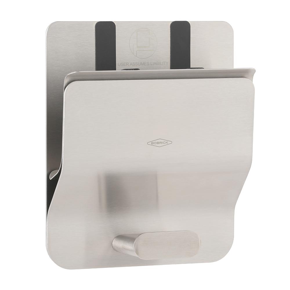 Klutch Mobile Device Holder, Wall-Mounted, 300 LB Capacity, Stainless Steel W/Satin Finish, Bobrick
